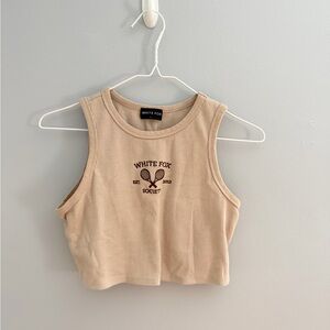 White Fox Crop Top